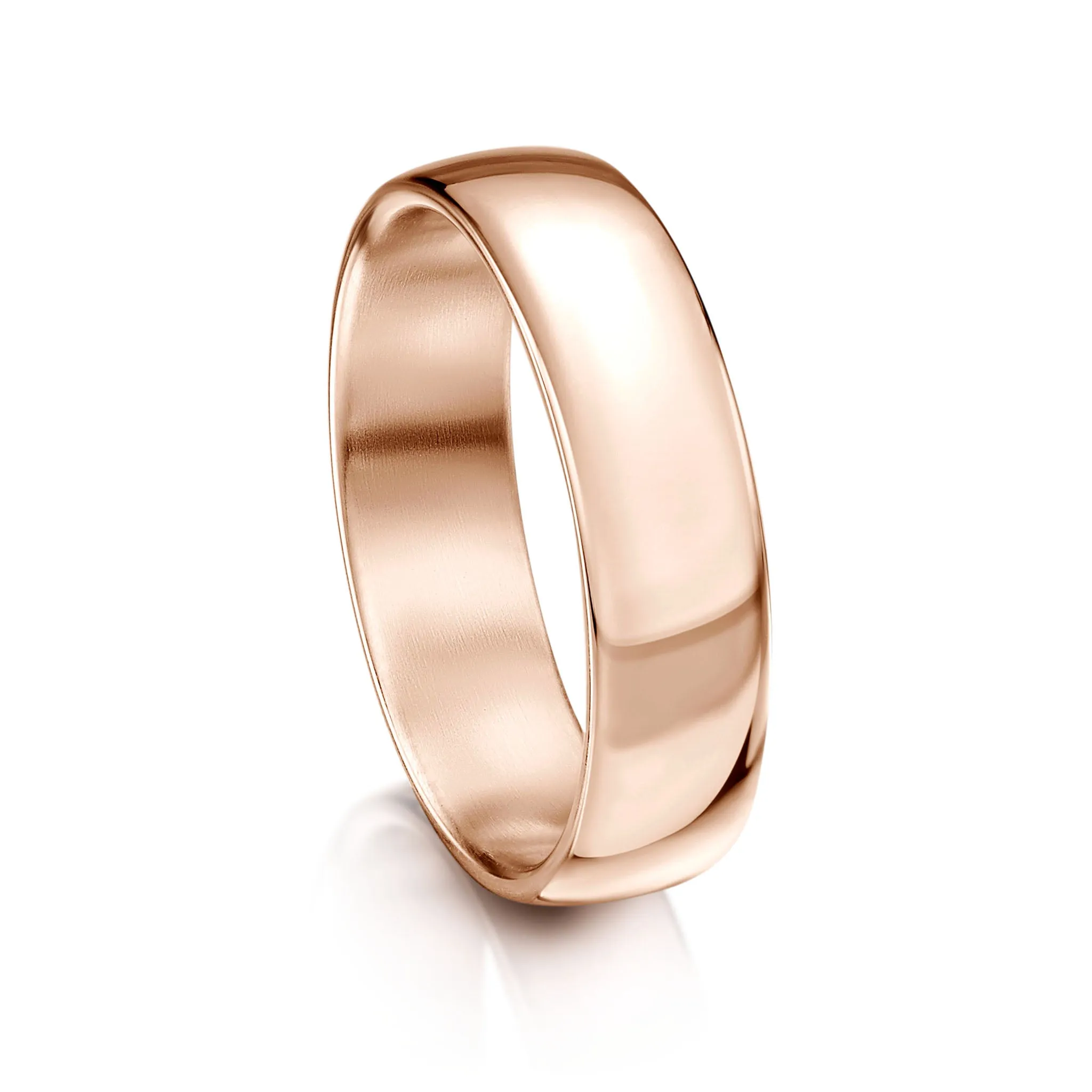 Traditional 6mm Wedding Ring in 9ct Rose Gold