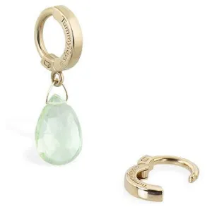TummyToys® 14K Yellow Gold Green Quartz Belly Piercing Ring