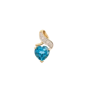 Vintage Topaz and Diamond Desire Charm