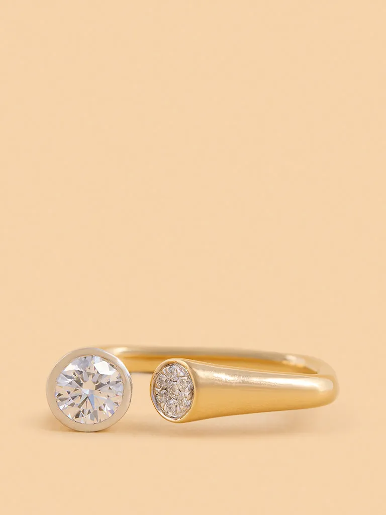 Westside X Pome Elegant Twin Lab Diamond Ring
