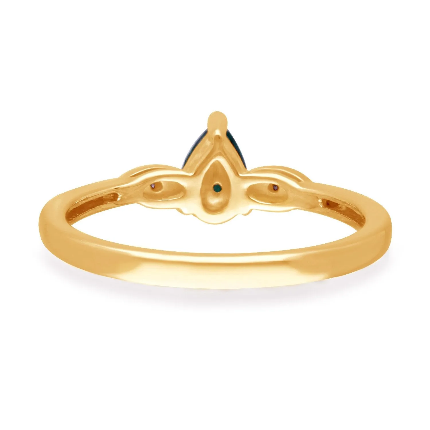 Yellow Gold Emerald & Diamond Heirloom Ring