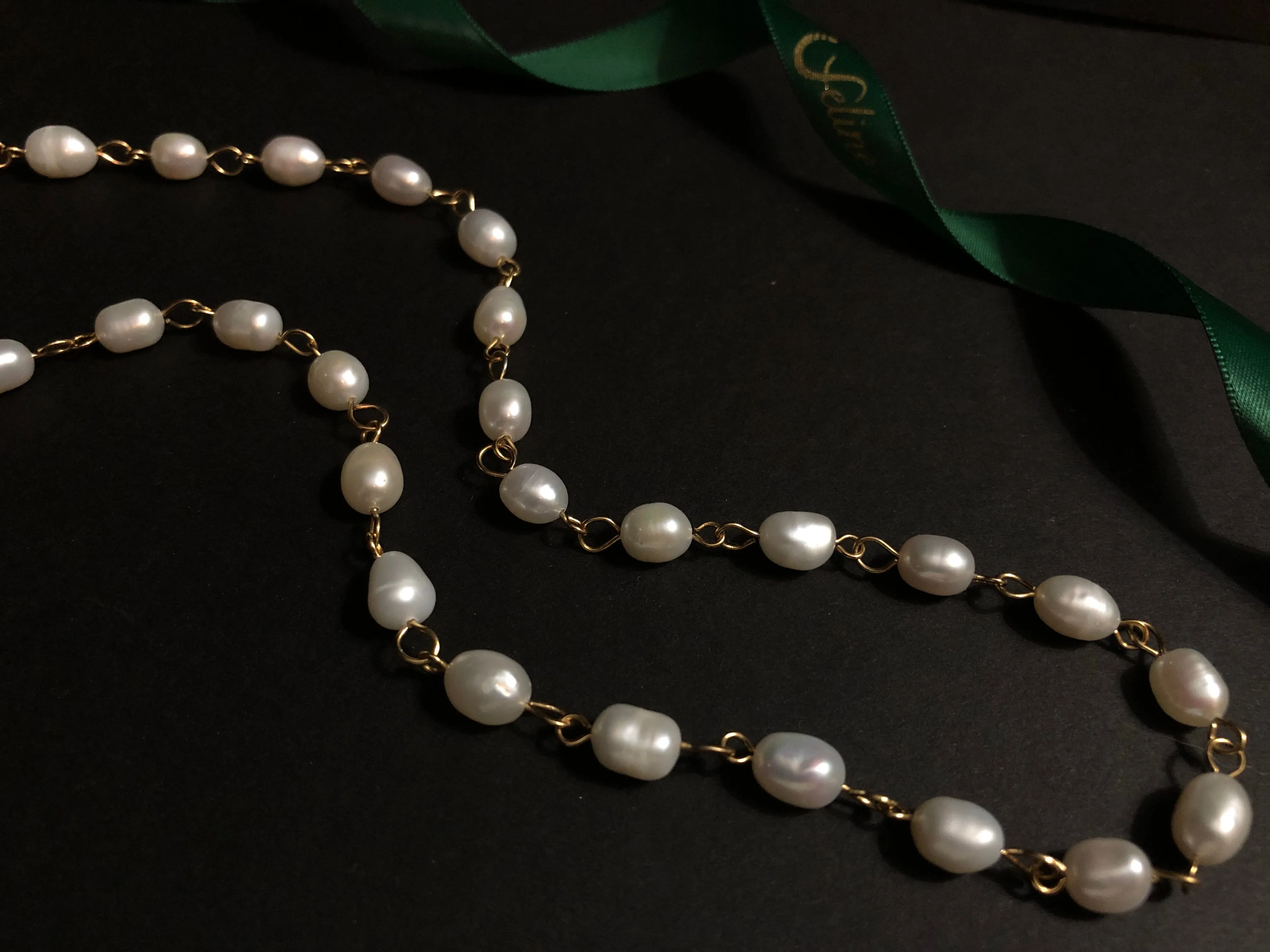 Zuleika Figaro Chain Fresh Water Pearl Necklace